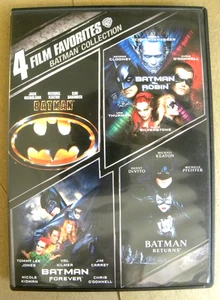 4 Film Favorites BATMAN Collection 2 DVD disc set NM 4 Movies - Imagen 1 de 4
