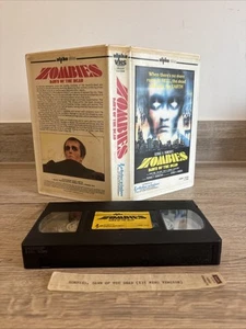 RARE - ZOMBIES DAWN OF THE DEAD. ROMERO’s Pre Cert Deleted PAL/VHS Big Box - Picture 1 of 8