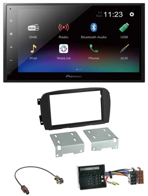 Pioneer USB Bluetooth DAB 2DIN MP3 Autoradio für Mercedes SL-Klasse 00-06 R230 - Bild 1 von 4