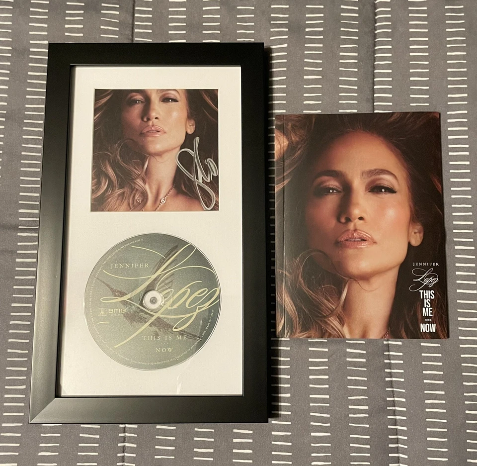 Jennifer Lopez This Is Me Now Deluxe CD W/ SIGNED 11x11 Print JLo AUTOGRAPH