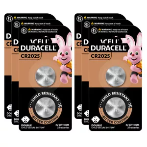 6x 2pc Duracell Specialty 2025 Lithium Coin Battery Pack Single Use - Picture 1 of 6