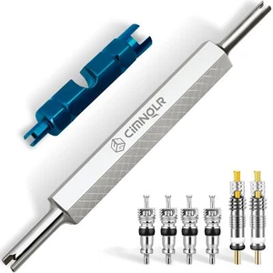 Tire Valve Stem Removal Tool Kit Includ Presta Valve Core Removal Tool Stainl... - Picture 1 of 7