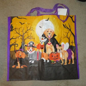 Recyclable Reusable Dog Shopping Tote Dachshund Corgi Witch Halloween Pirate NWT - Picture 1 of 5