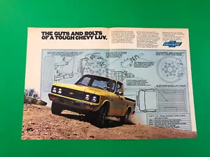 1977 CHEVY LUV TRUCK VINTAGE ORIGINAL PRINT AD ADVERTISEMENT PRINTED 2 PAGE - Picture 1 of 1