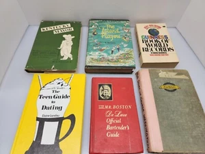 Vintage Book Lot Bartender Teen Dating George Washington Guinness Records More - Picture 1 of 19