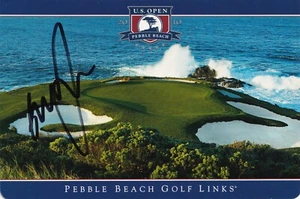 GRAEME MCDOWELL SIGNED AUTO'D PEBBLE BEACH SCORECARD PGA TOUR 2010 US OPEN CHAMP - Picture 1 of 5
