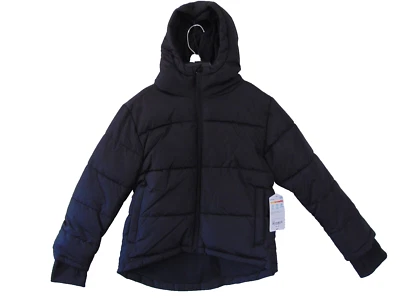 NEW! ThereAbouts Black Hooded Jacket Little Kids Size XXS - 4-5  Puffer Jacket - Image 1 of 4