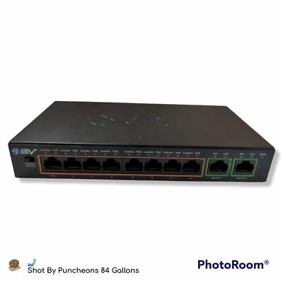 POE-SW811 8-Port + 2 Gigabit Uplink POE Switch, 10/100Mbps - 10/100/1000Mbps - Image 1 of 4