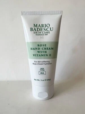 Crema de manos Mario Badescu Rose con vitamina E 3 oz, nueva sin caja Foto 1 de 2