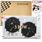 369 3 Row Radiator Shroud Fan For 67-72 Chevy C10 C20 C30 K10 K20 K30 GMC C2500 GMC Jimmy