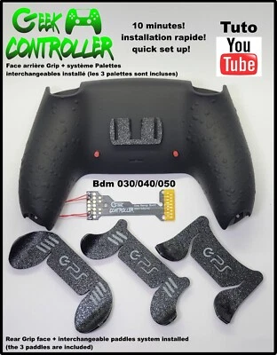 PS5 Face Arrière Grip + Palettes interchangeables installées!remap bdm030/40/50 - Immagine 1 di 4