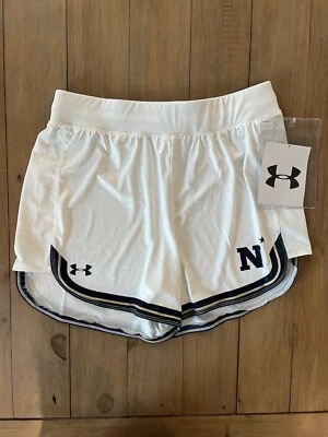 Under Armour Navy Midshipmen Showtime 5" Short Women's S White Lacrosse UJLSS1W - Image 1 of 2