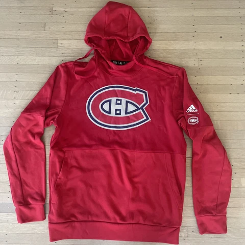 Montreal Canadiens Adidas Stand Out Red Hooded Sweatshirt Cover