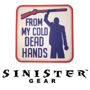 SINISTER GEAR "COLD DEAD HANDS" PVC PATCH- real McCoy, made in USA! - Picture 1 of 1