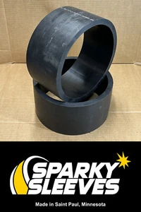 HDPE Drift Trike Sleeves 9.5" Diameter 5" Wide 5/8" Thick with Square 90º Edges - Picture 1 of 8