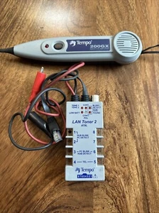 Tempo 200GX Inductive Amplifier & AT8L LAN Toner 2 & Case Tested Good Unit - Picture 1 of 8