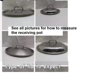 All Clad Style Replacement Lid Cover for Saucepan Stockpot Fry Skillet--Pick 1 - Picture 1 of 66