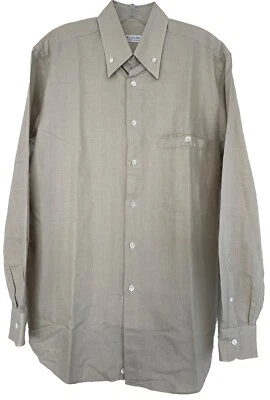 Camisa de vestir Pal Zileri para hombre 16/41 34-35 amarillo pálido/lavanda a rayas L/S Foto 1 de 4