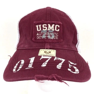 Gorra USMC Cuerpo de Marines Sombrero Logo Militar Malla Espalda Béisbol Envejecido Snapback Foto 1 de 4