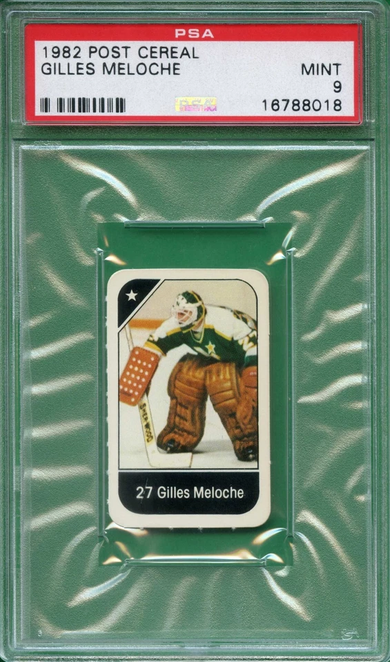 1982 POST CEREAL #27 GILLES MELOCHE PSA 9 MINT - Image 1 of 1