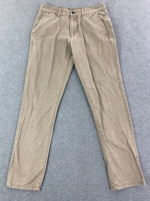 Burton Menswear London Pants Mens 32W 32L Cotton Stretch Slim Fit Business Khaki Foto 1 de 4