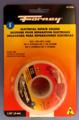 Forney Reparación Eléctrica Soldadura 1/32" Núcleo de Colofonia # 61426 NUEVO Foto 1 de 2