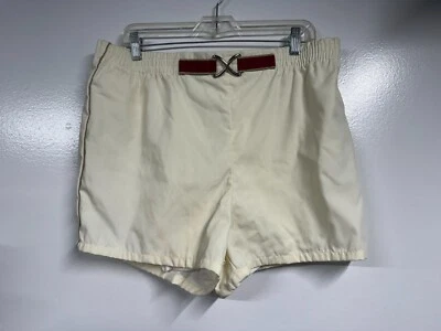 Pantalones Cortos Jantzen Para Hombre 40 Amarillo Marfil De Colección Tabla Navegación Tenis Natación Forrados Foto 1 de 4