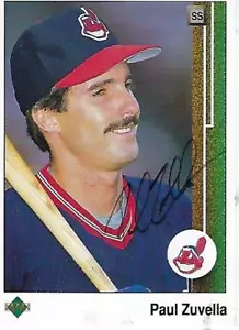 PAUL ZUVELLA SIGNED 1989 UPPER DECK #236 - CLEVELAND INDIANS - Bild 1 von 1