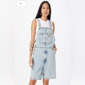 LEVI'S Women/Men PRIDE LIBERATION SHORTALLS Blue Denim Size M - Picture 1 of 16