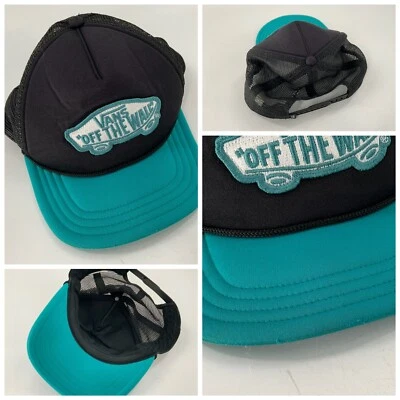 Vans скейтборды со стены водитель грузовика шляпа черный бирюзовый законопроект один размер YGI C2-208 - Изображение 1 из 4