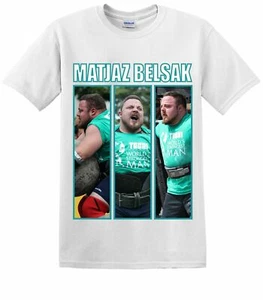 World's Strongest Man - Matjaz Belsak Tri-Image White T-Shirt (XL) CLEARANCE - Picture 1 of 2