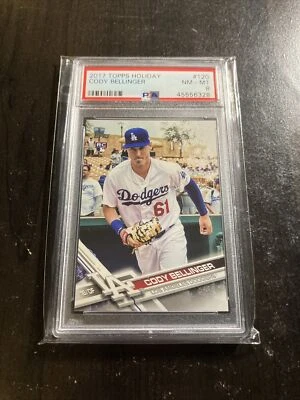 Tarjeta de novato Cody Bellinger #120 MLB PSA 8 2017 T18-19 Foto 1 de 2