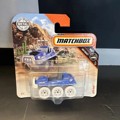 MATCHBOX 2018 ATV 6x6 short card 75/125 FHK65 NEW  - Image 1 of 4