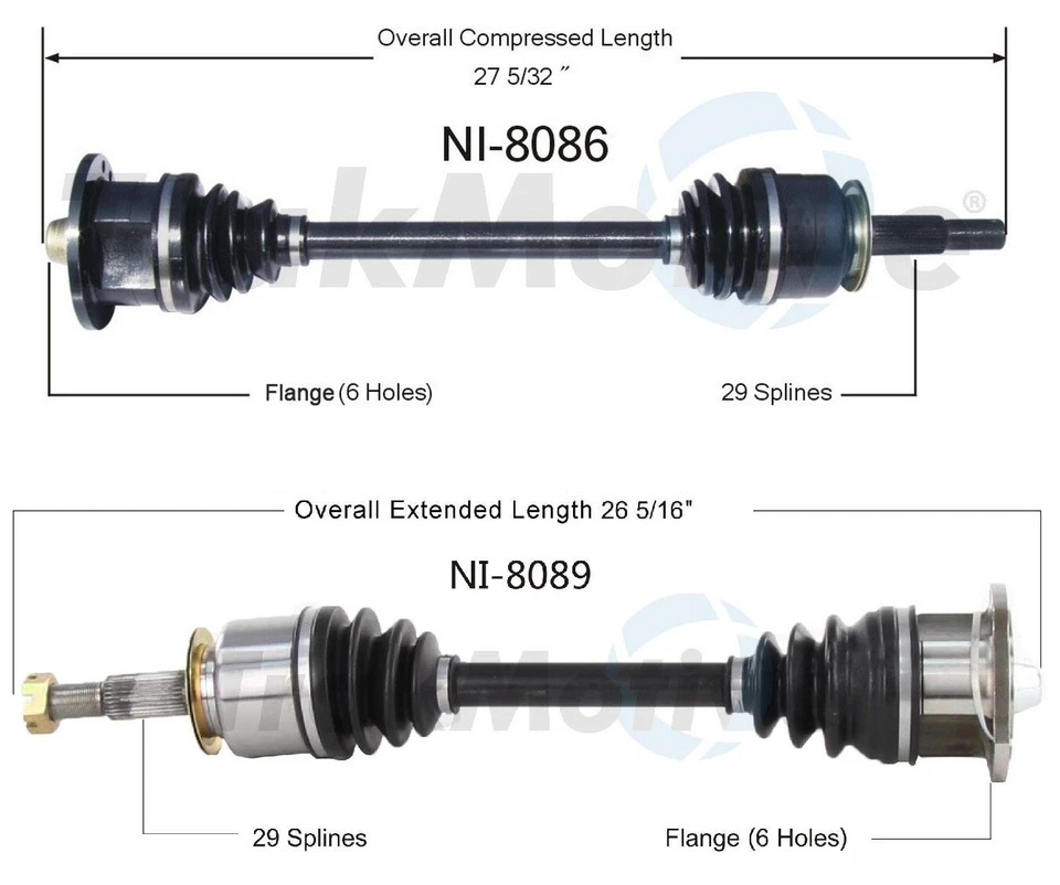 Conjunto de pares Surtrak de conjuntos de eixos traseiros esquerdo e direito para Nissan 240SX 89-98 - Imagem 1 de 1