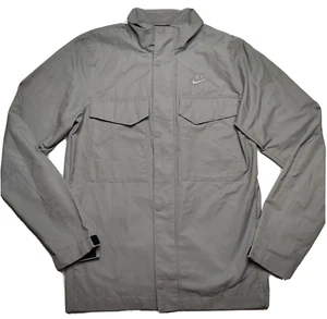 NIKE M65 Military Utility Jacket Men Small Gray Nylon Blend CZ9922 MSRP $100 NEW - Picture 1 of 12