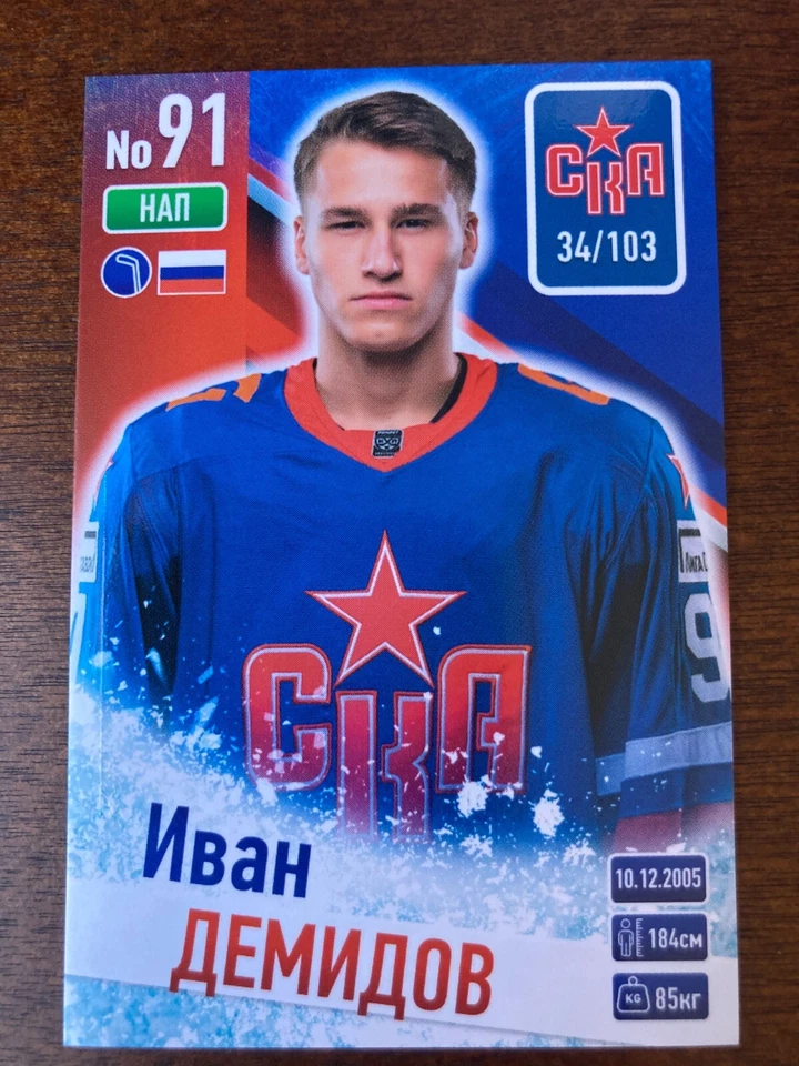 Ivan Demidov RC 2025 Rusia Raro Equipo Edición Novato Foto 1 de 2