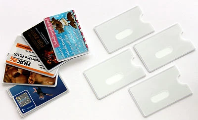 K&B VERTRIEB EC-Kartenhülle 5 Stk. Bankkartenhülle Kreditkarten EXTRA STABIL Kartenhüllen 184