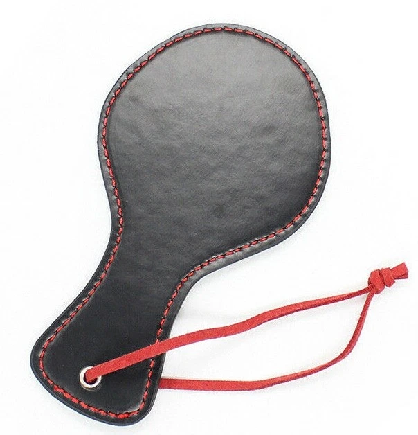 Black Leather Small Mini Spanking Paddle Flogger Whip Hen Party Stag Do