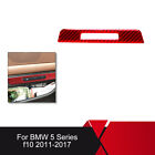 1PC Memory Button Panel Cover Trim Carbon Fiber For BMW 5 Series F10 2011-2017