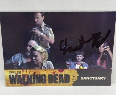 TARJETA AUTÓGRAFA FIRMADA WALKING DEAD PURE JOY CHANDLER RIGGS CARL GRIMES Foto 1 de 3
