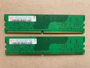 1GB 2 x 512MB Memory HYNIX HYMP164U64CP6-Y5 AB-C 1Rx16 PC-2-5300U-555-12 Used - Picture 1 of 6