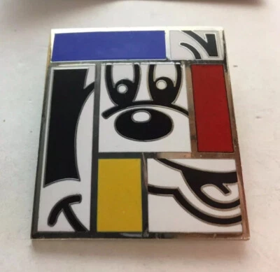Vintage ACME Studio DISNEY “Mondrian Mickey” Enamel Brooch by ROD DYER -  NEW - Image 1 of 3