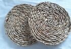 Mn 2 Round Reed Dinning Table Mat Wicker Handmade Home Kitchen Party Café Bar 6"