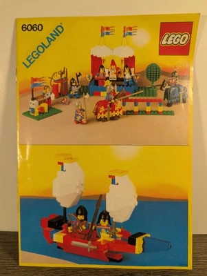 LEGO 6060 Knight's Challenge Instruction Manual Only Vintage Classic Castle - Image 1 of 4