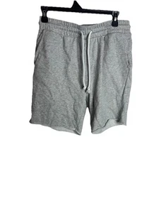 H&M pantaloncino uomo grigio medio coulisse tasche felpa pull on casual - Foto 1 di 4