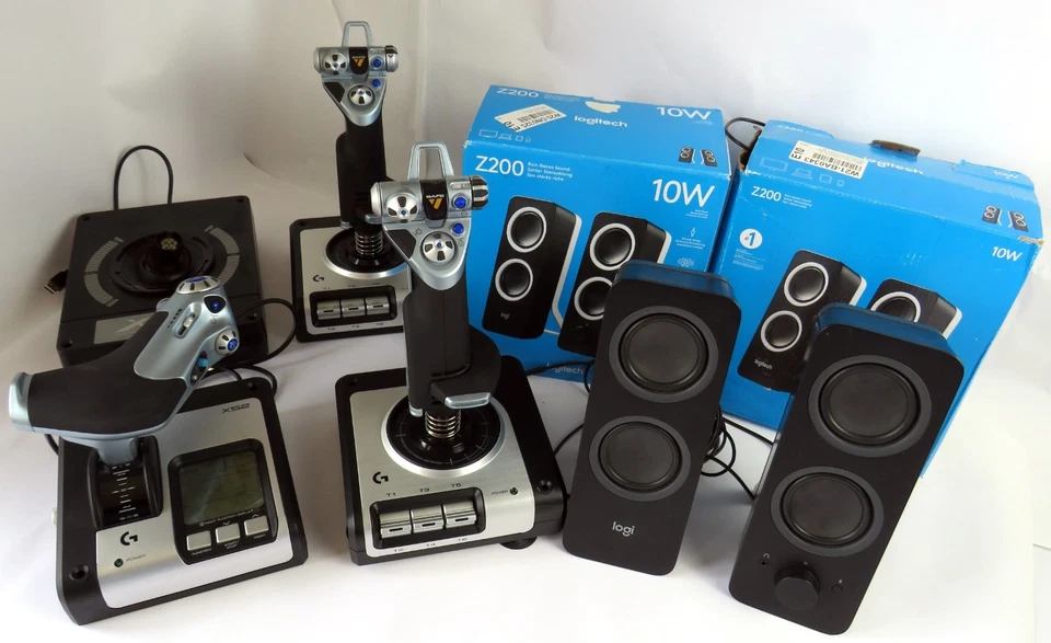 Bastlerware Logitech & Saitek – Misch-Kiste Defekt/ungeprüft – Ersatzteile #AW10 - Bild 1 von 4