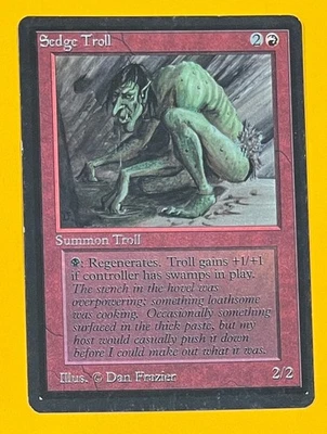 MTG SEDGE TROLL Beta (OldManMTG 012-567) - Image 1 of 4