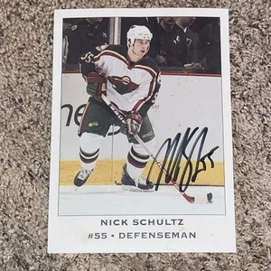 NICK SCHULTZ Minnesota Wild SIGNATURE AUTOGRAPH AUTO 5x7 Signed NHL Hockey - Picture 1 of 2