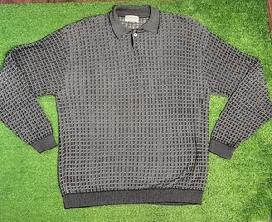 Vintage 70er Strick Polo Pullover 2XL Union Made In USA Rugby Polo Opa Core Neuwertig - Bild 1 von 7