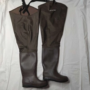 FROGG TOGGS Rana II PVC Bootfoot Hip Wader, Cleated or Felt Outsole Men Size 8 - Picture 1 of 23